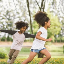 kids playing outside